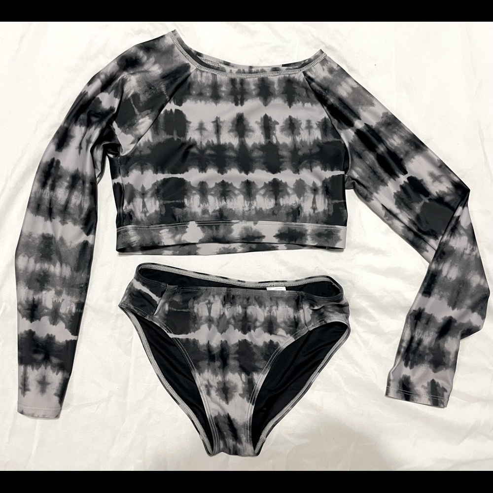 Girls Z by Zella long sleeve bikini size 10